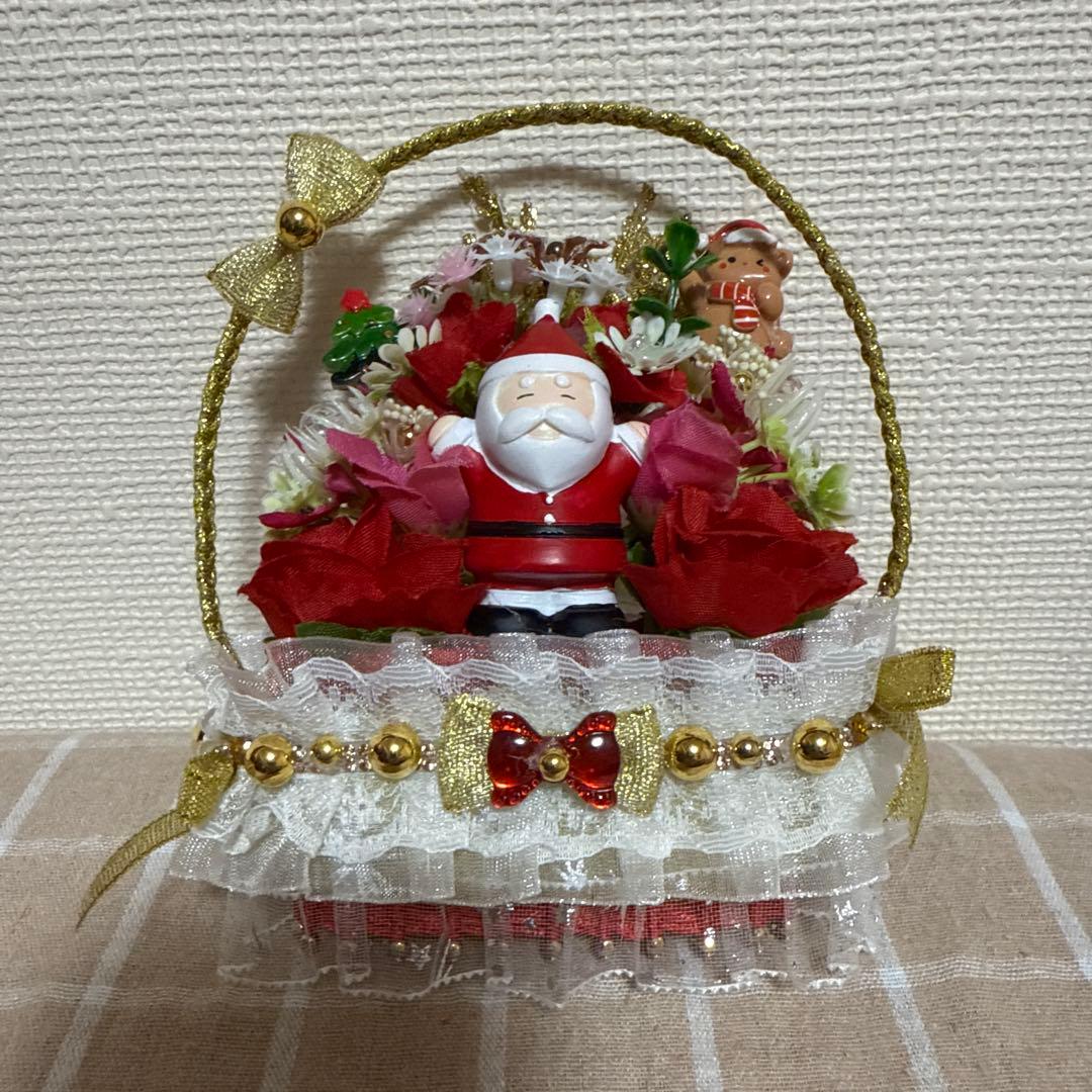 耀綺　クリスマス　　フラワーソープバスケット