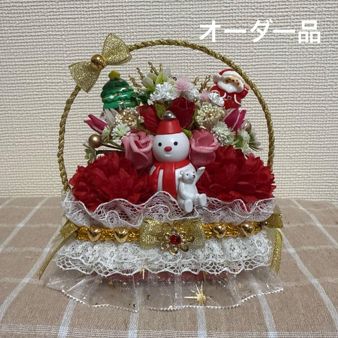 耀綺　クリスマス　　フラワーソープバスケット