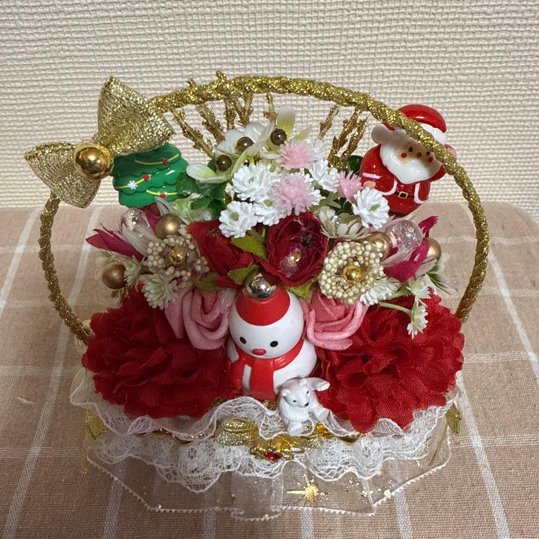 耀綺　クリスマス　　フラワーソープバスケット