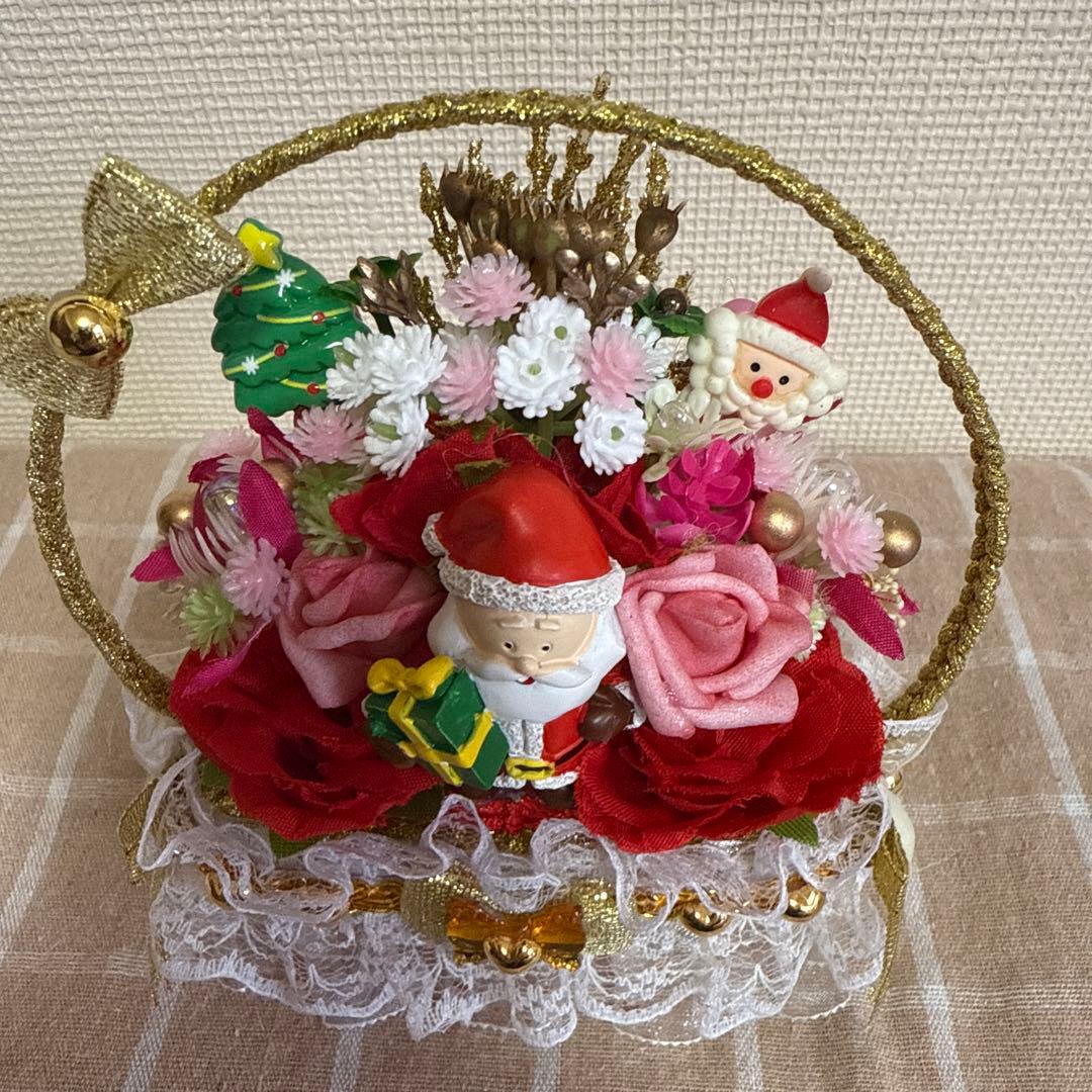 耀綺　クリスマス　　フラワーソープバスケット