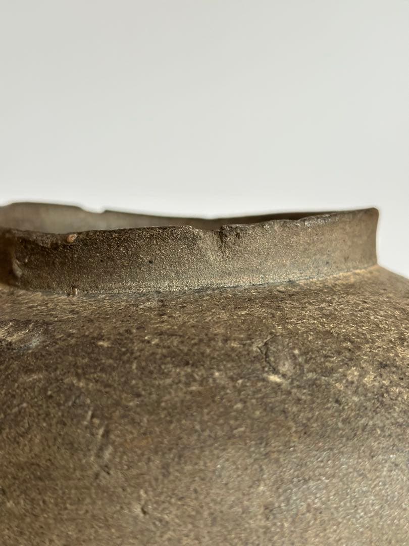 須恵器薬壺 (奈良-平安時代) 自然釉 短頸壷 猿投 古美術 骨董