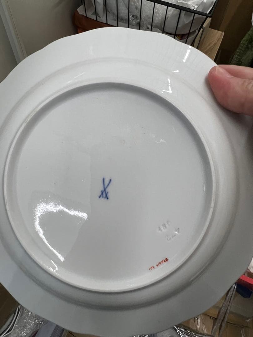 マイセン　ピンクローズ、イエローローズ皿6枚セット