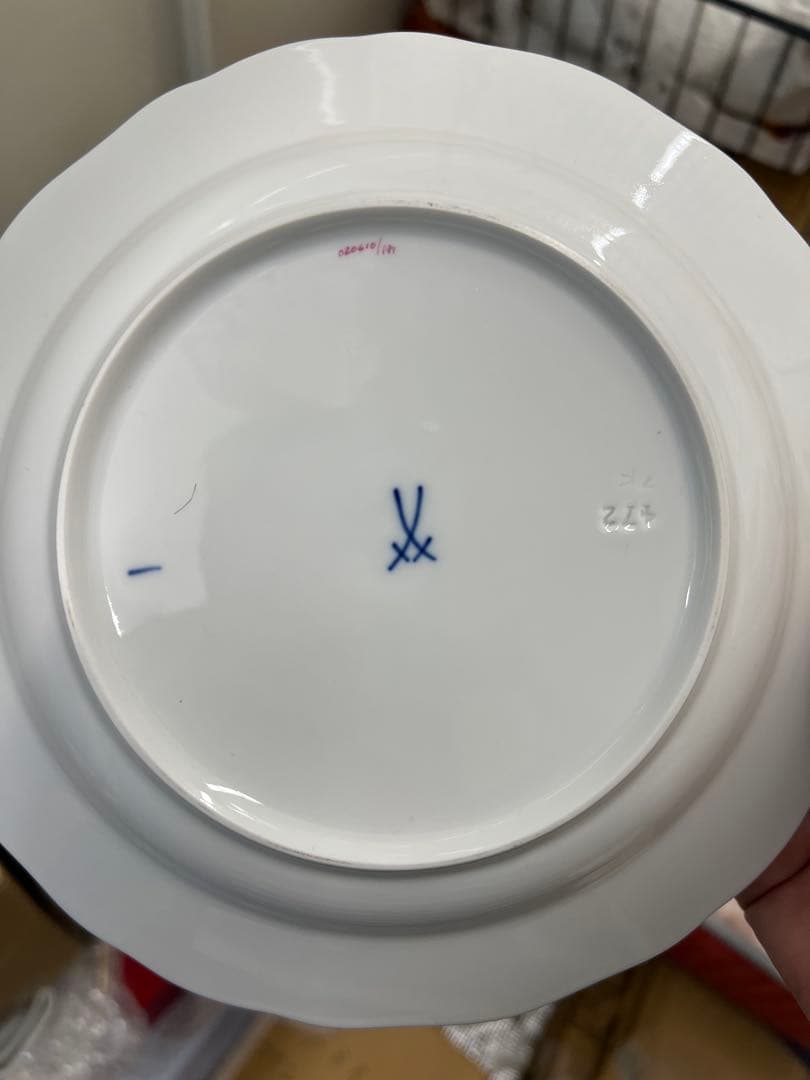 マイセン　ピンクローズ、イエローローズ皿6枚セット