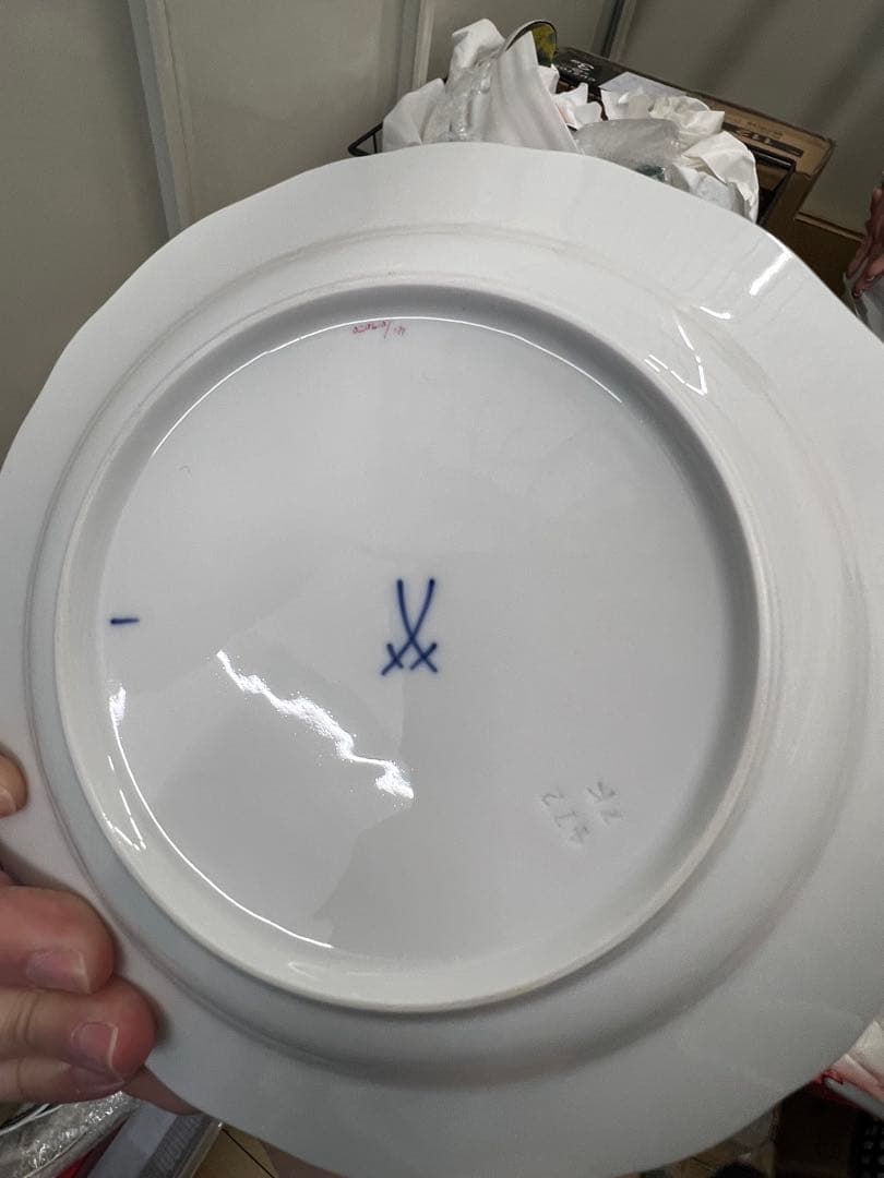 マイセン　ピンクローズ、イエローローズ皿6枚セット