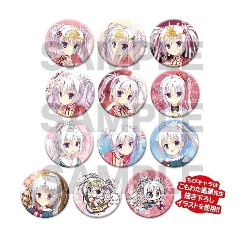 ゆずソフト　千恋*万花POPUPSHOP　朝武芳乃トレーディングバッジ　全12種