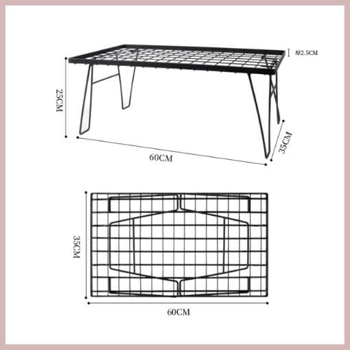 持ち運びに便利な収納袋付　フィールドラック アウトドアテーブル　折りたたみ