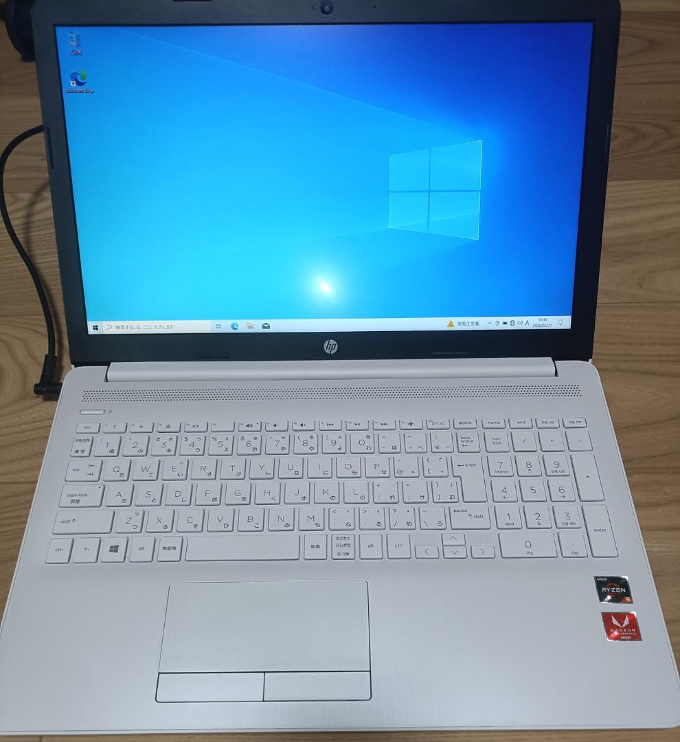 HP laptop model 15-db0161AU ノートPC ホワイト