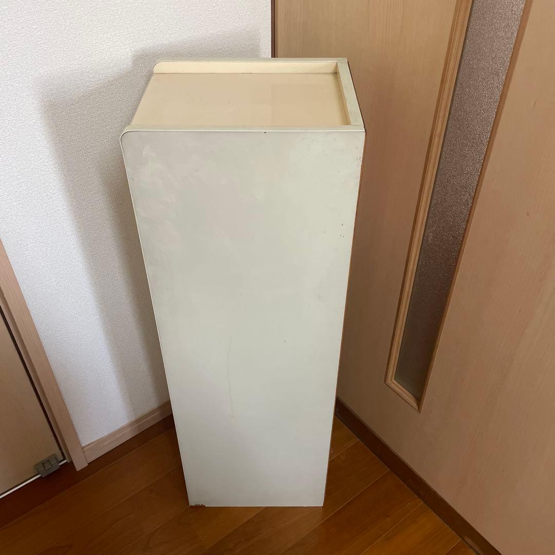 引き出し昭和レトロ　スリムチェスト 隙間収納　タンス 整理棚　10段　ホワイト