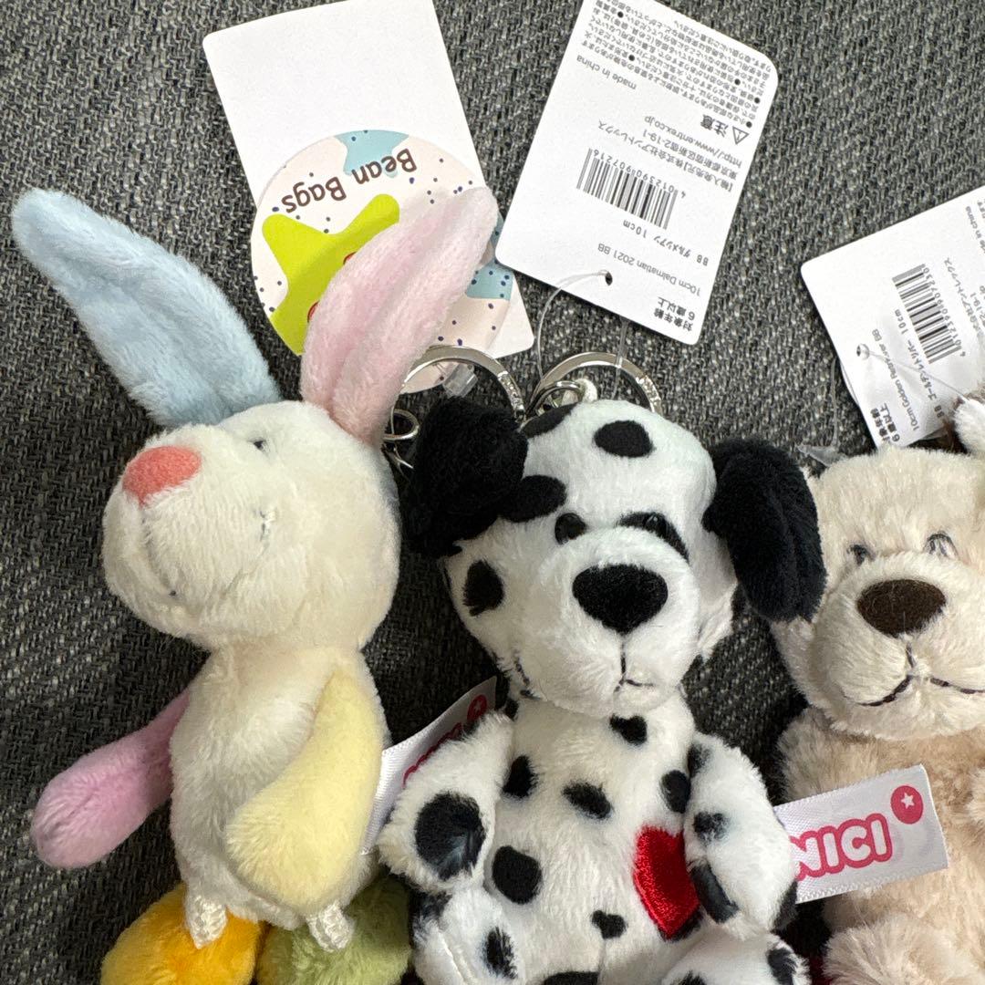 タグ付き！　NICI ニキぬいぐるみキーホルダー　７点セット