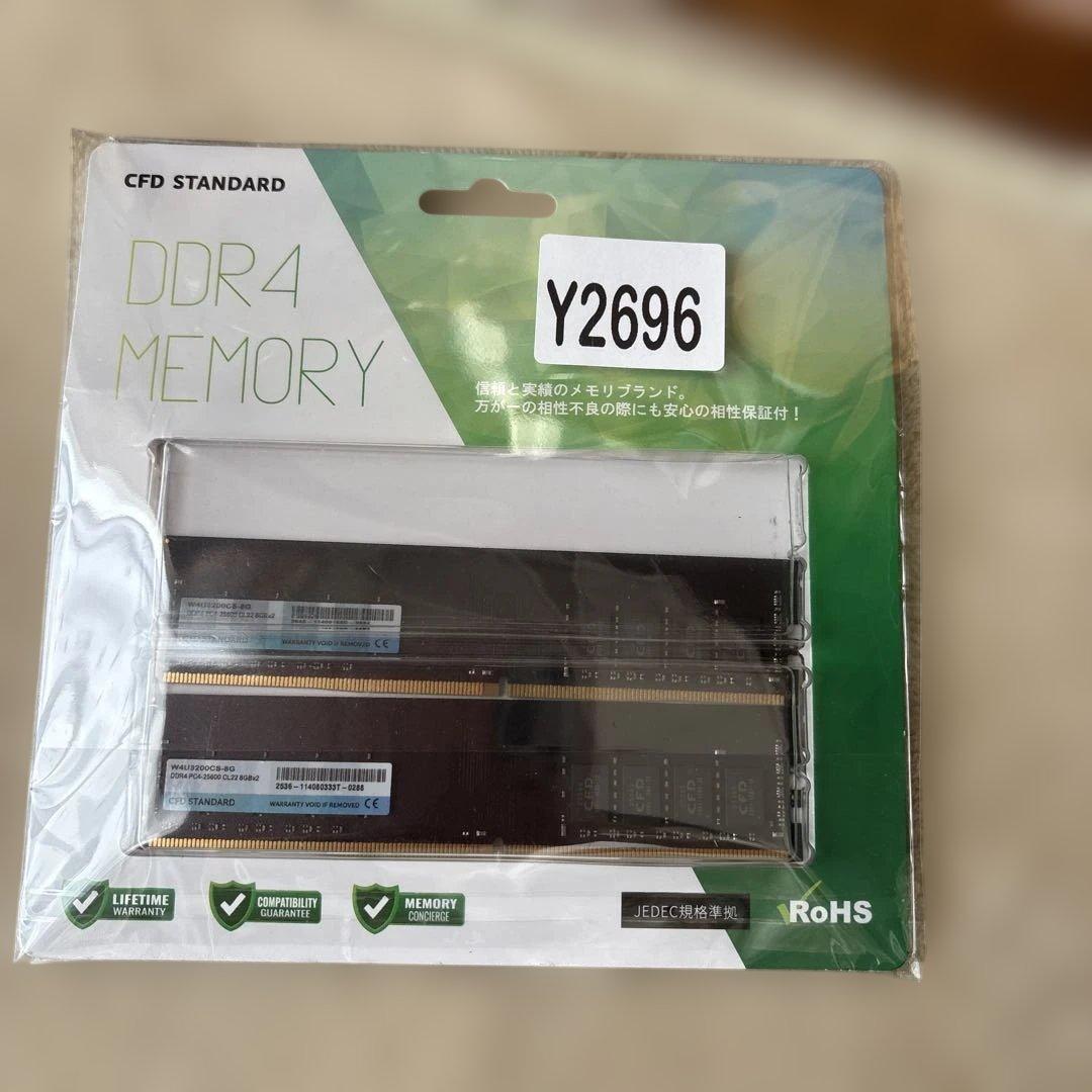 新品　メモリ DDR4 3200 8GB×2枚 CFD販売 デスクトップ用