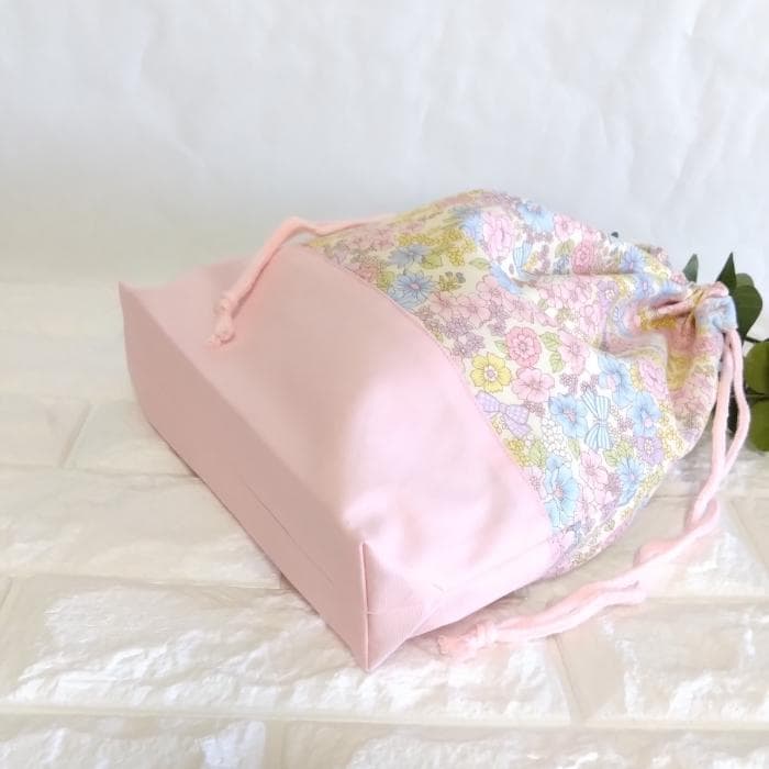 《 送料無料 》 通園 通学 3点セット 花 と リボン ピンク　＃n1326