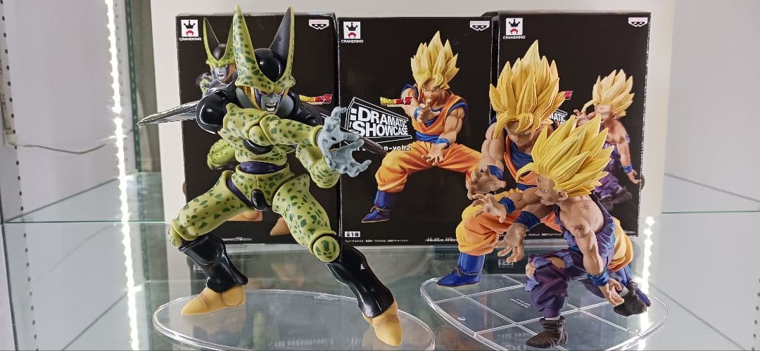 ドラマティックショーケース　孫悟空 孫悟飯 親子かめはめ波 セル　３体セット