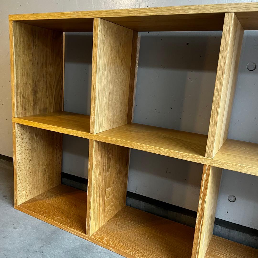 Hawk★無印スタッキングシェルフセット・５段×３列オーク材 チェスト他付