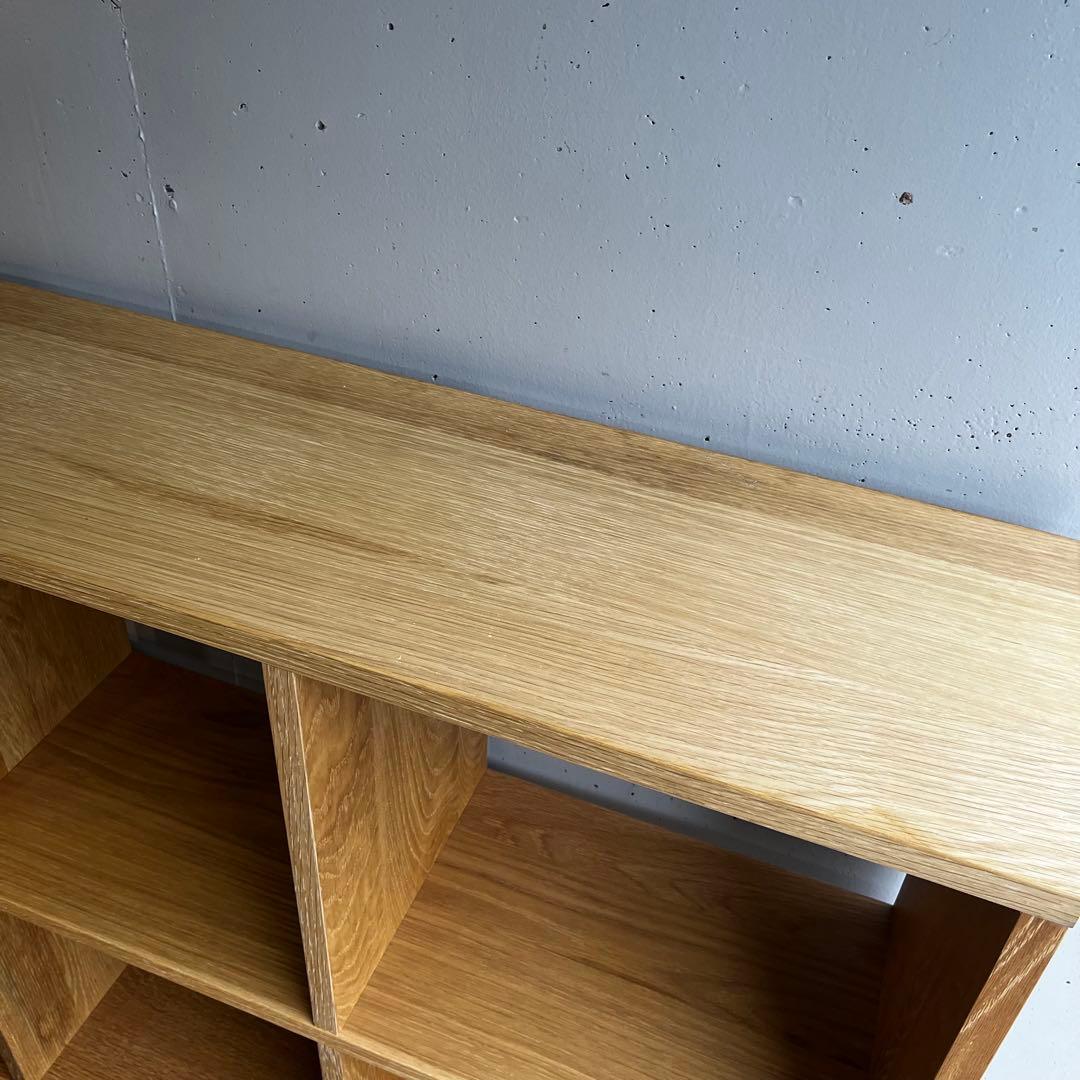 Hawk★無印スタッキングシェルフセット・５段×３列オーク材 チェスト他付