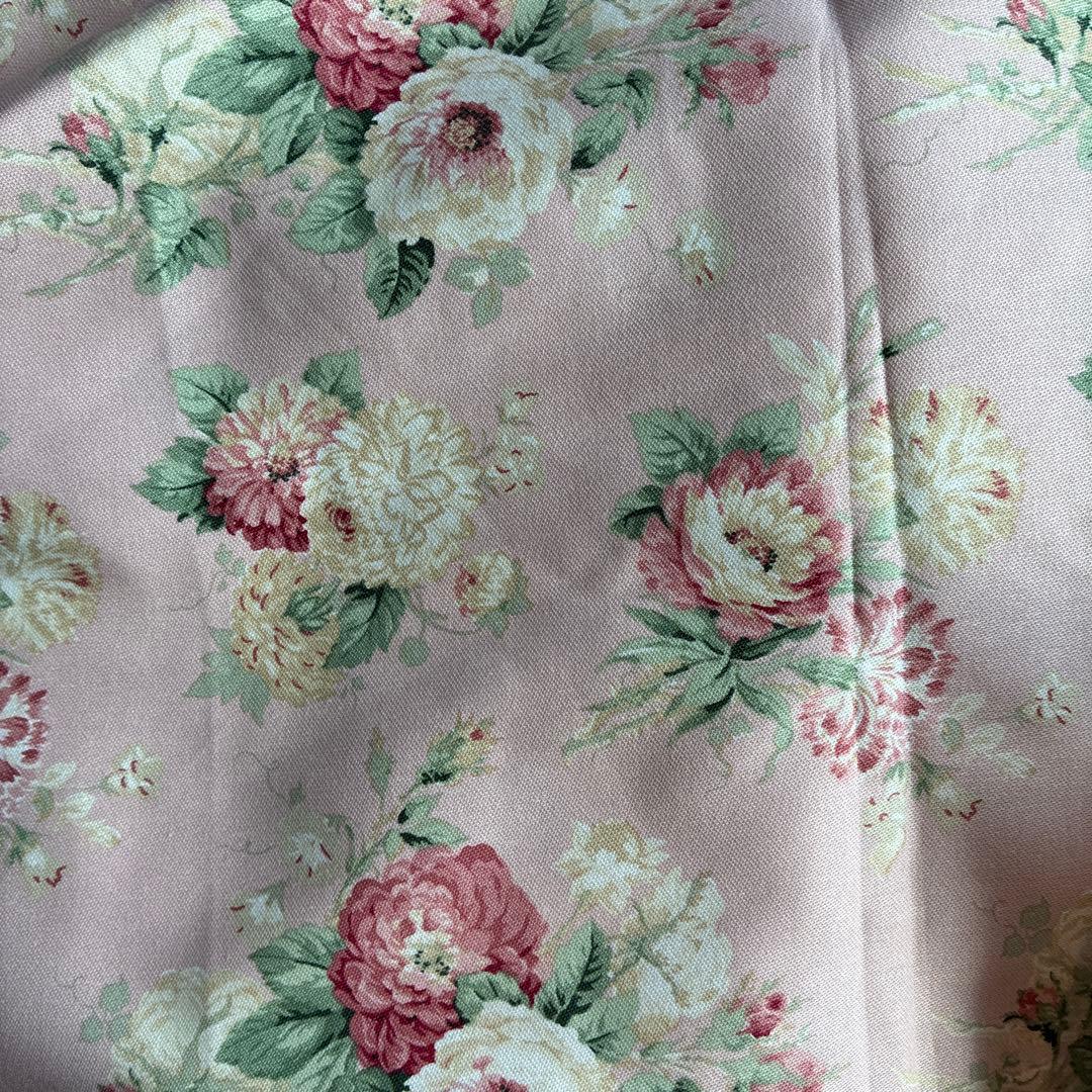 フリルバッグ生地見本　ローラアシュレイハンドメイド