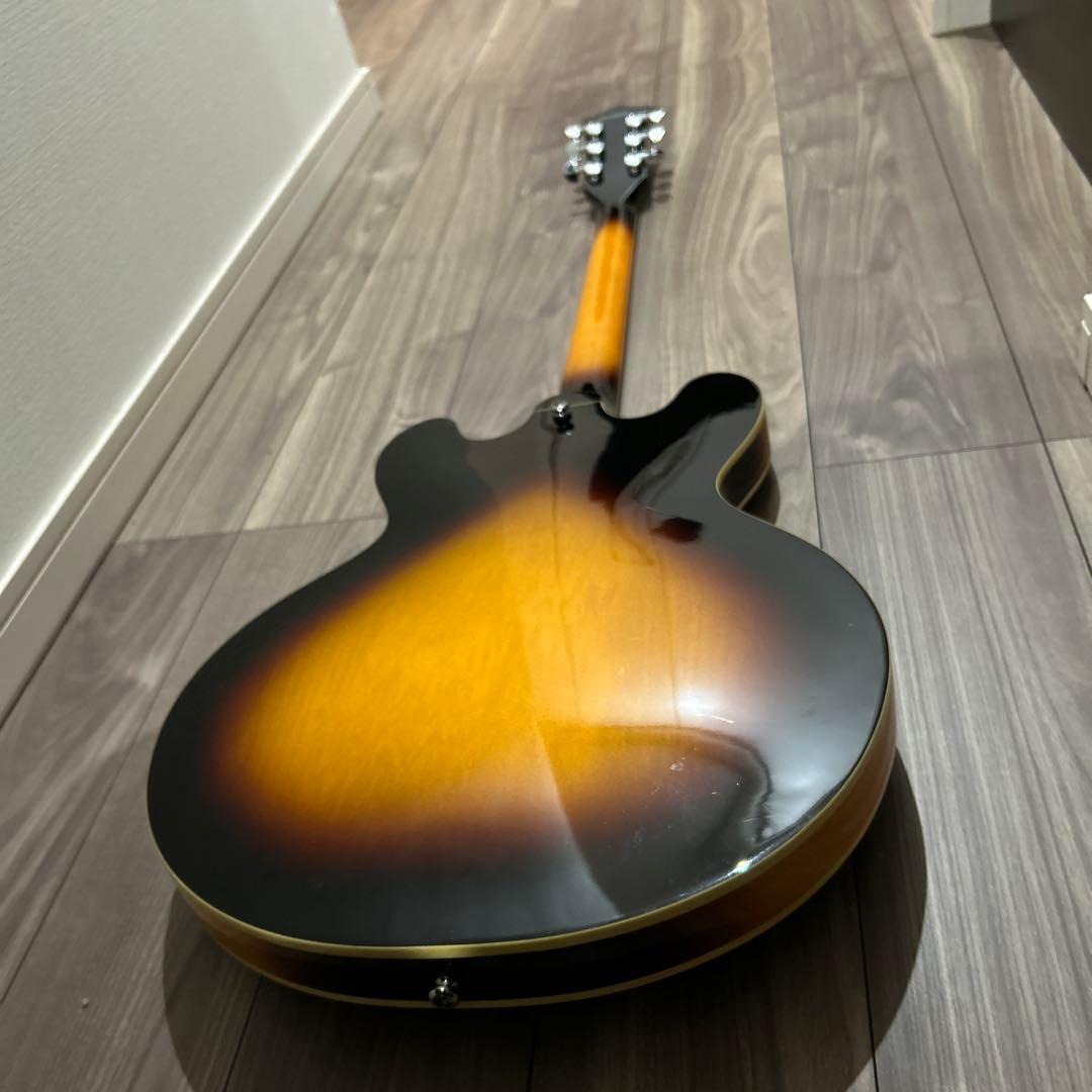 Burny セミアコギター SRSA-65 ES-335タイプ　3/8まで値下げ