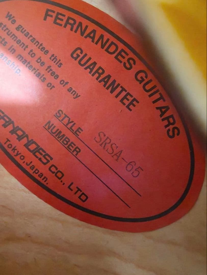 Burny セミアコギター SRSA-65 ES-335タイプ　3/8まで値下げ