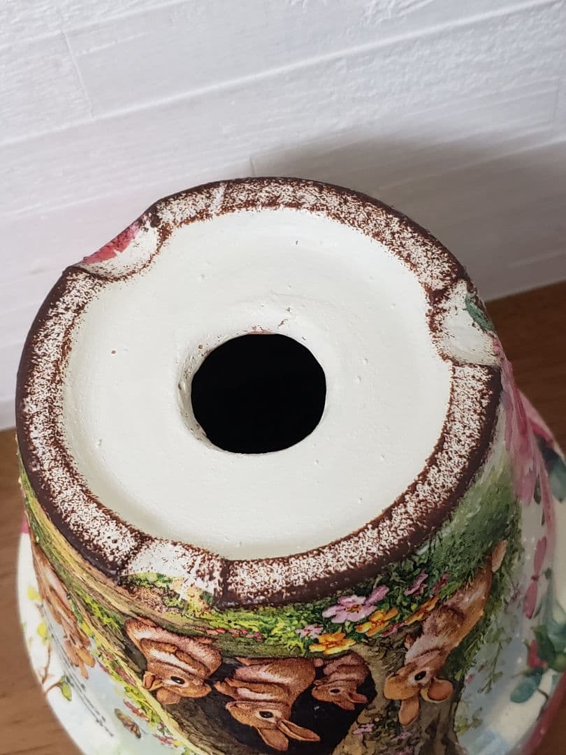 オーダーOK☘️【703】リメイク鉢☆三河焼素焼き鉢　4.5号鉢