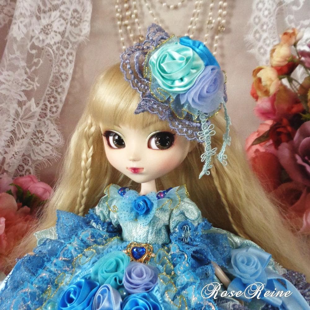 ルノアールの夢 アンティークなアクアブループリンセスドレス