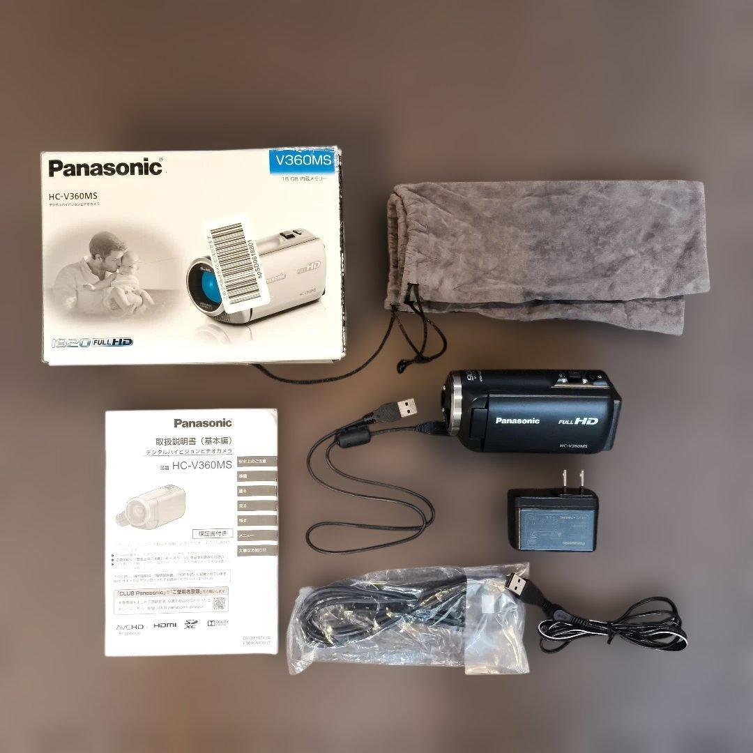Panasonic HC-V360MS ビデオカメラ 本体