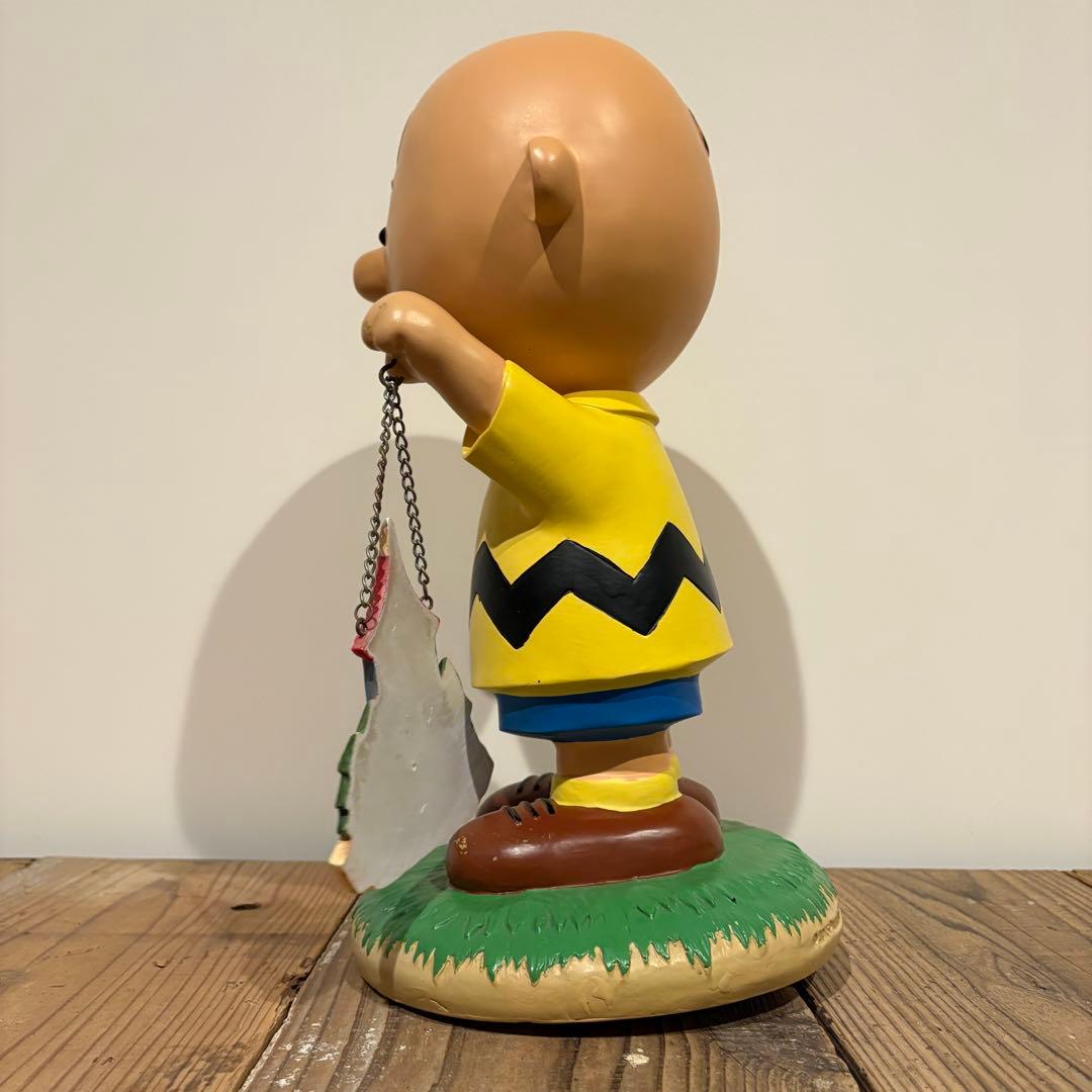 PEANUTS チャーリー・ブラウン 置物 ガーデンオブジェ