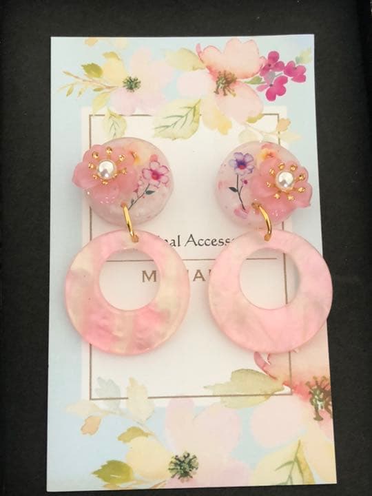 谷川さん専用♡Flower series pink ピアス イヤリング