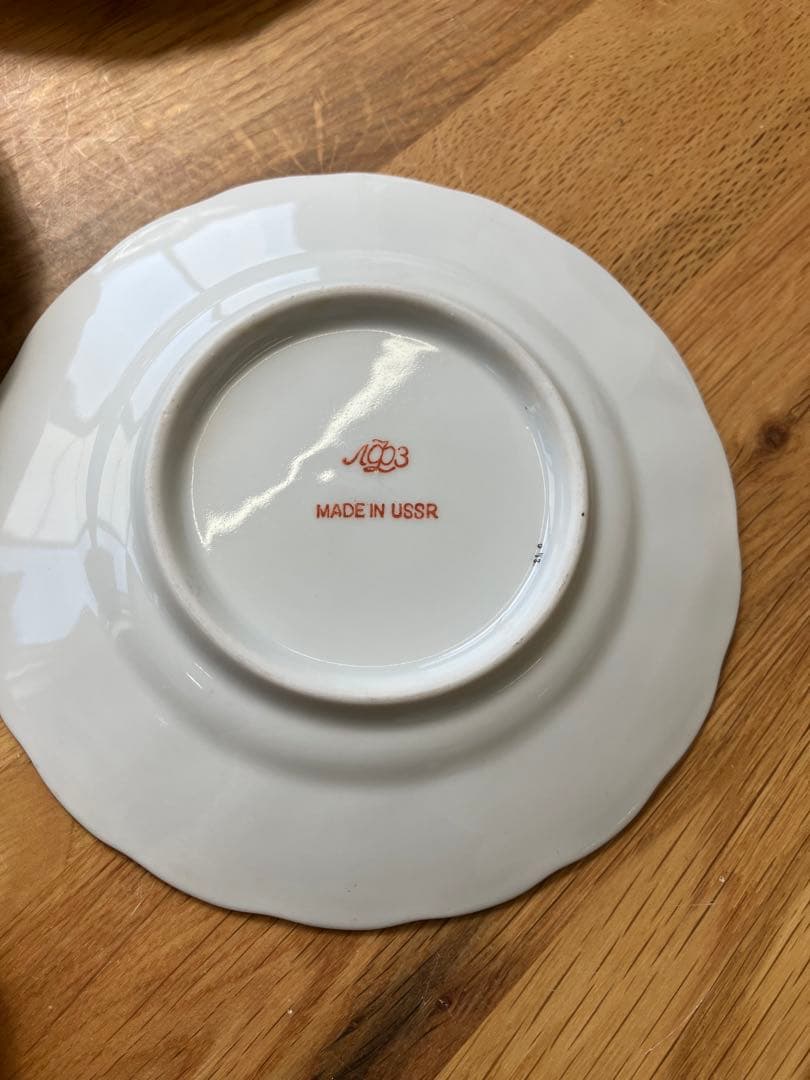 値下げ！希少　ロモーノフ　USSR　旧刻印　レア　未使用　ケーキ皿　取り皿