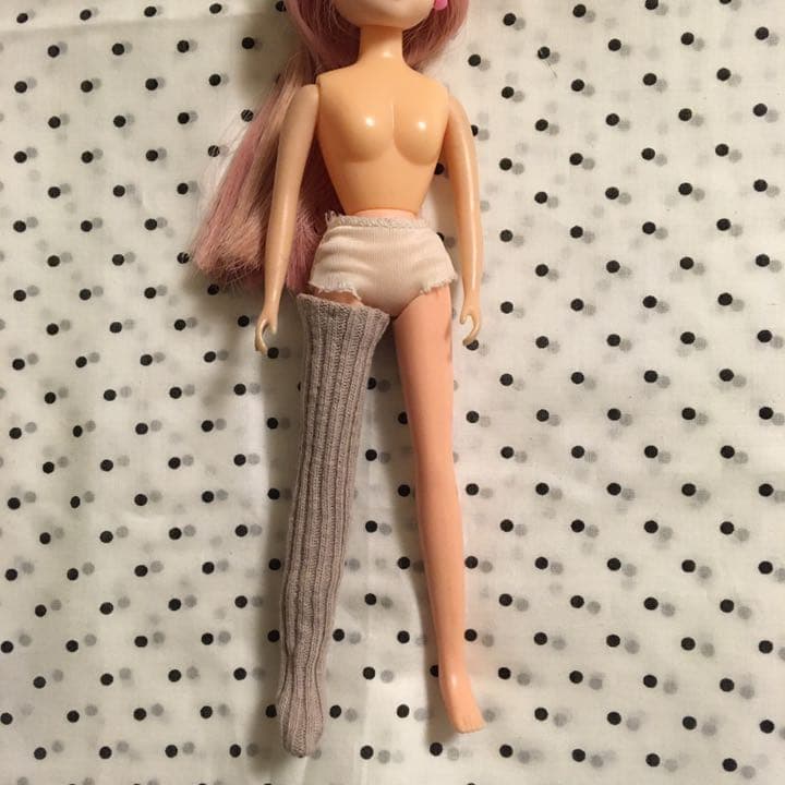 タイツに見える長ーいオーバーニーソックスセット　リカちゃん　ブライス
