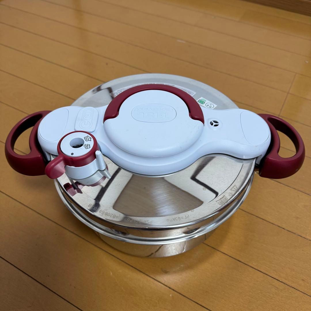 T-faLティファール 圧力鍋 クリプソ ミニット デュオ ルージュ 4.5L
