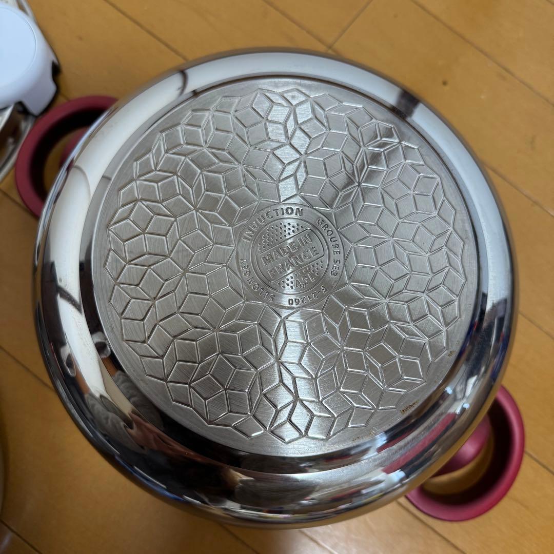 T-faLティファール 圧力鍋 クリプソ ミニット デュオ ルージュ 4.5L