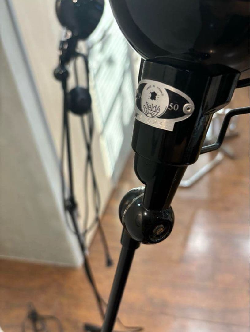 1950 ジェルデ　ブラック フロアスタンド ランプ