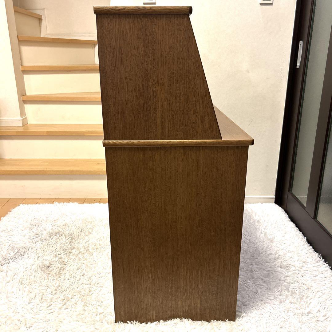 浜本工芸 ライティングデスク ビューロ 学習机 収納 机 デスク 跳ね上げ