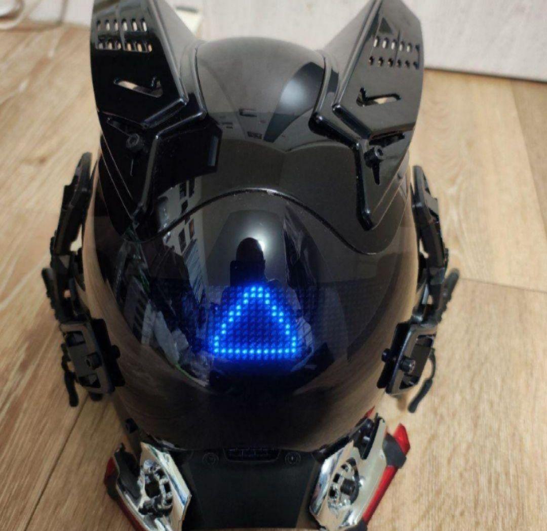 ED点滅ディスプレイ式フェイスガード