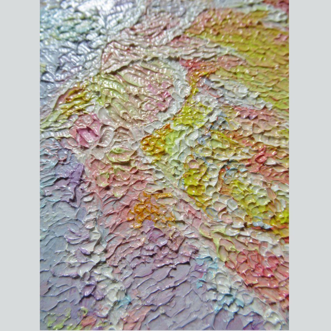 [匿名で配送] 一点もの ラナンキュラス 花 油絵 油彩 絵