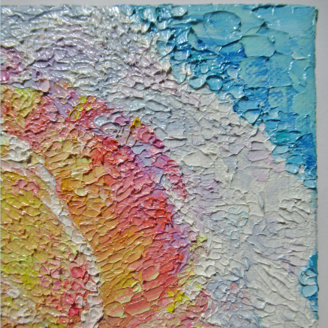 [匿名で配送] 一点もの ラナンキュラス 花 油絵 油彩 絵