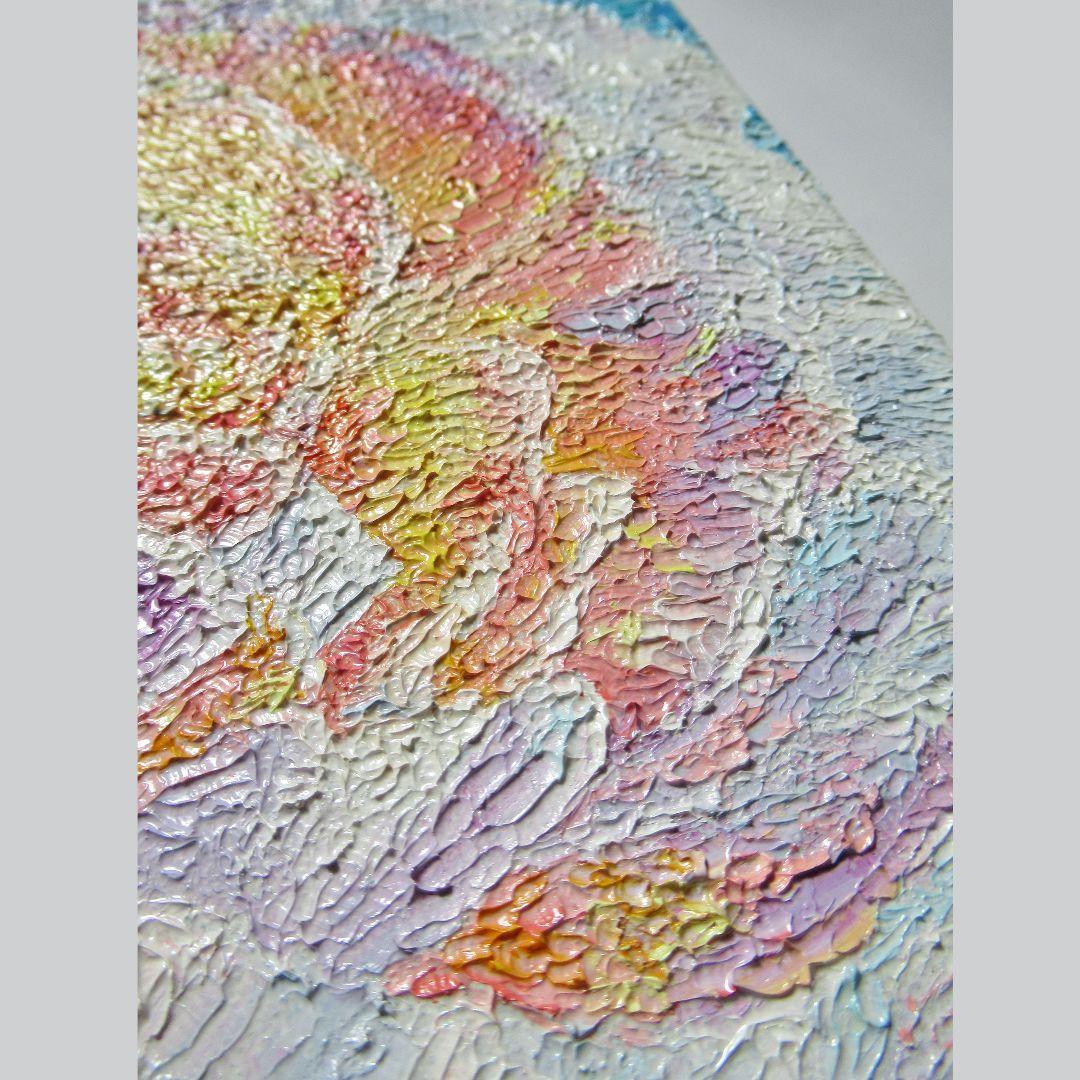 [匿名で配送] 一点もの ラナンキュラス 花 油絵 油彩 絵