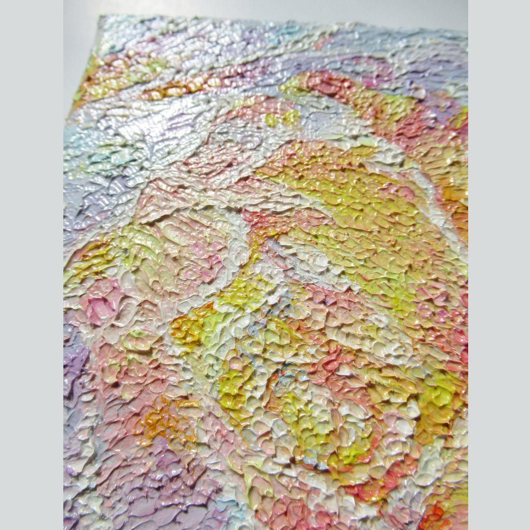 [匿名で配送] 一点もの ラナンキュラス 花 油絵 油彩 絵