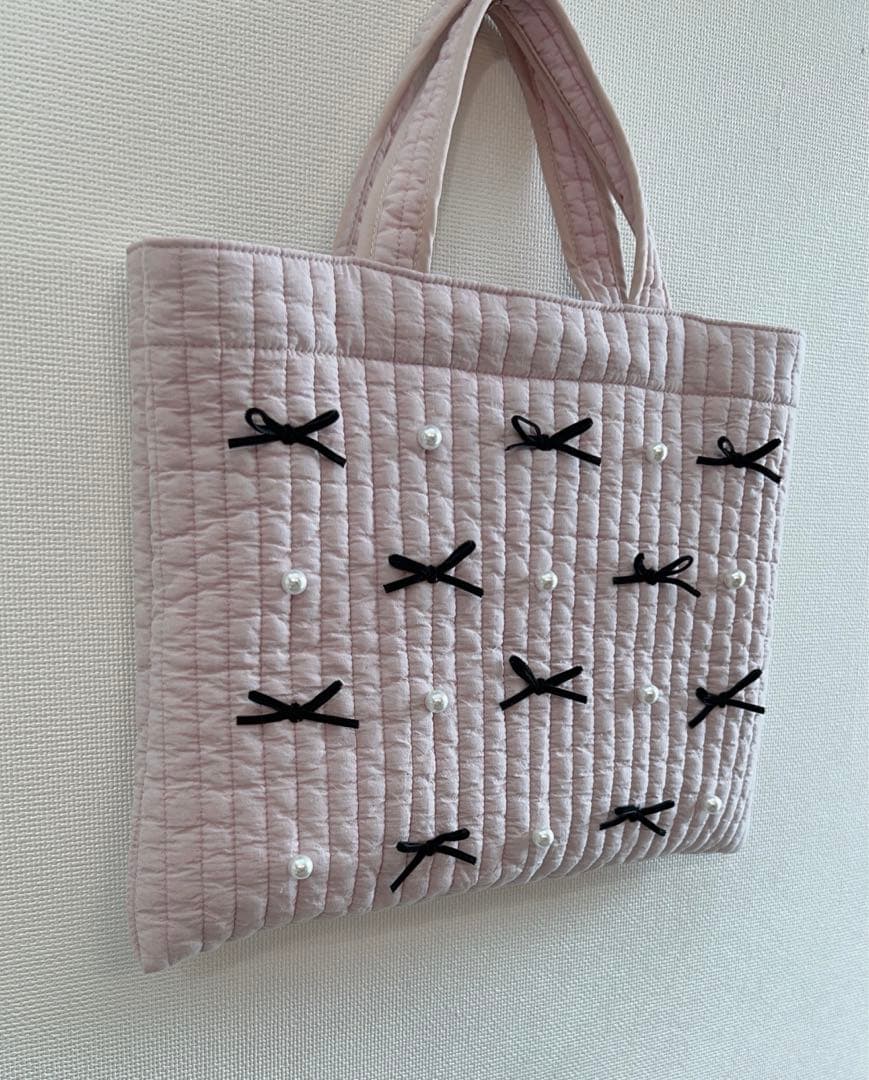 E❤︎　ヌビバッグ　レッスンバッグ　ミックスパール