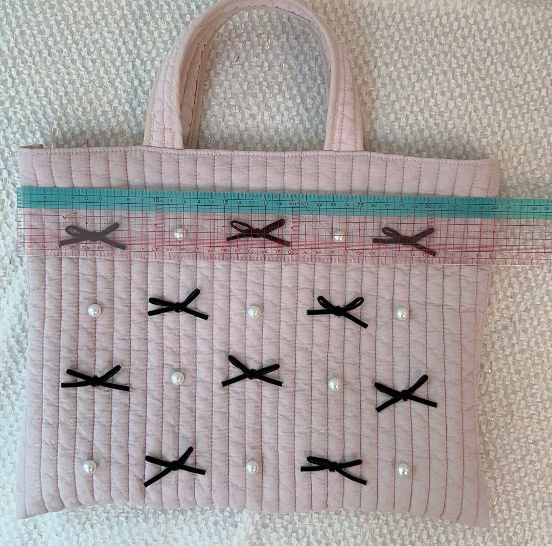 E❤︎　ヌビバッグ　レッスンバッグ　ミックスパール