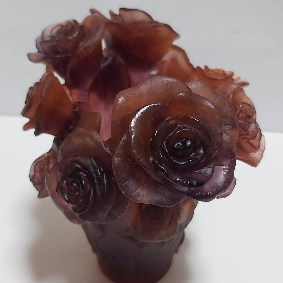 フランス ドーム ナンシー 新品 花瓶 フラワーベース ローズ ローズブーケ