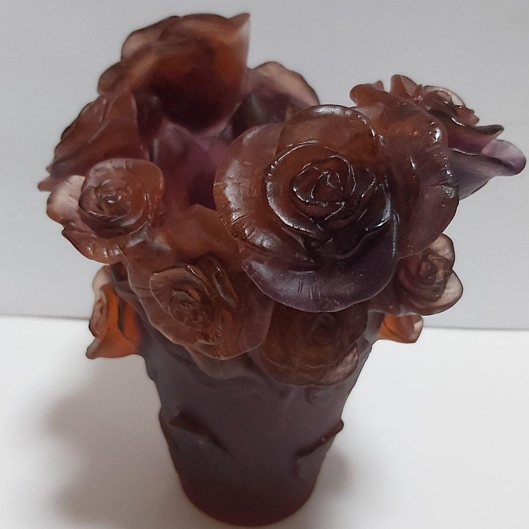 フランス ドーム ナンシー 新品 花瓶 フラワーベース ローズ ローズブーケ