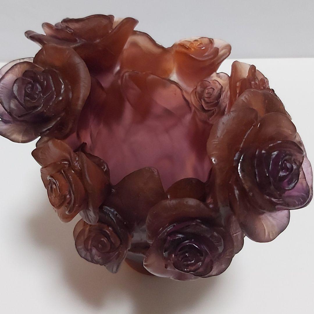 フランス ドーム ナンシー 新品 花瓶 フラワーベース ローズ ローズブーケ