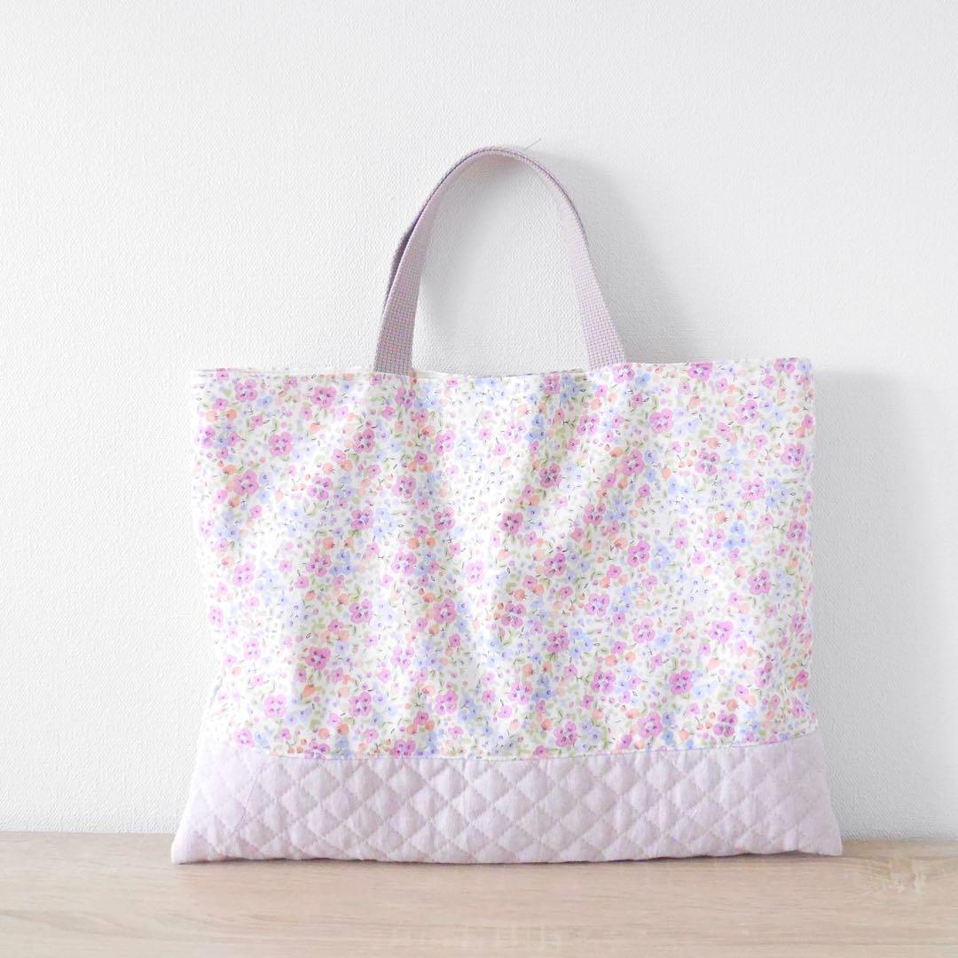 【入園グッズ】パンジーフラワー〜purple〜　5点セット