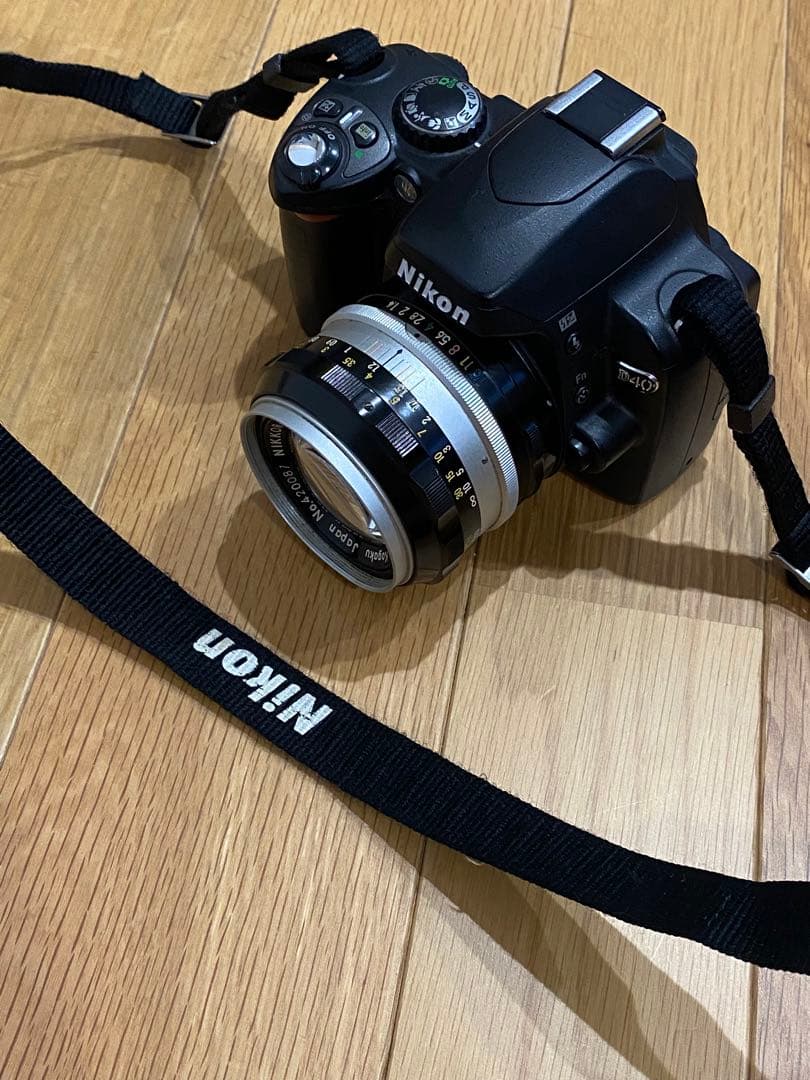 Nikon D40 デジタル一眼レフ 単焦点オールドレンズ　50㍉1:1.4付