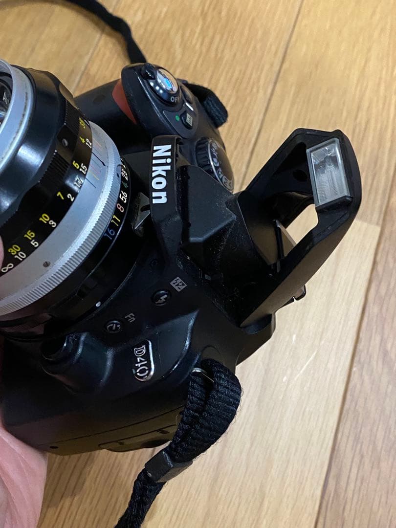 Nikon D40 デジタル一眼レフ 単焦点オールドレンズ　50㍉1:1.4付