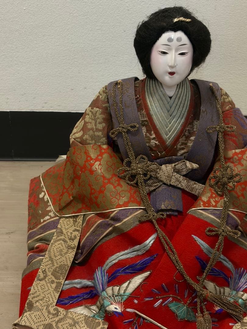 完璧美しすぎる有職女雛　寛保雛　アンティーク　コレクター垂涎　気品の超特大サイズ