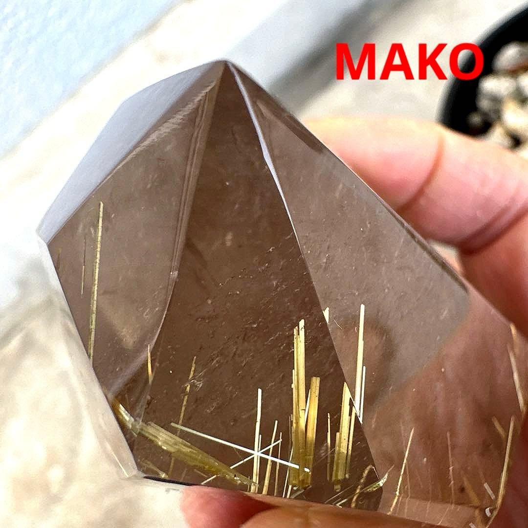 M1883☆ルチルクォーツ原石363g☆天然石　原石☆N20726-A