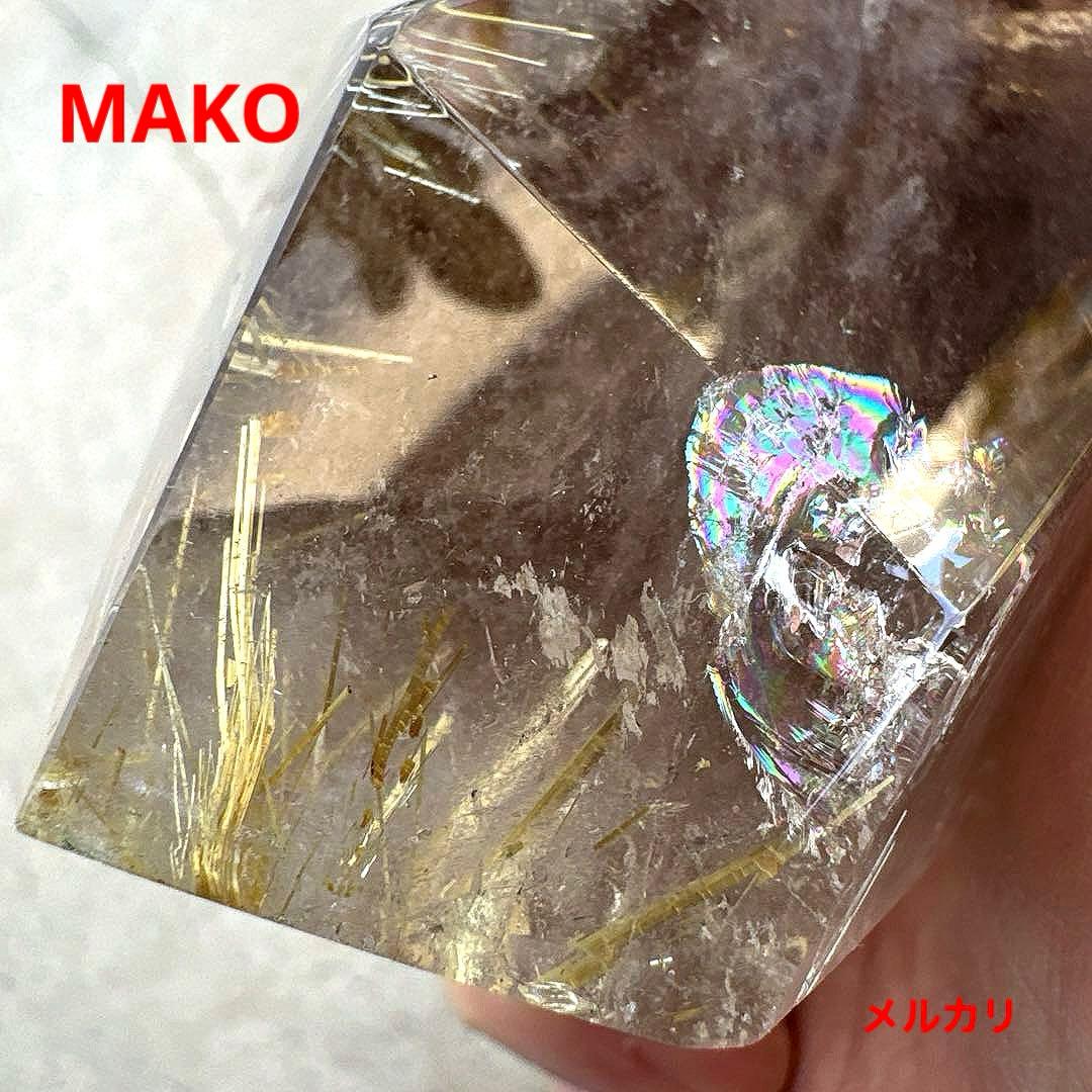 M1883☆ルチルクォーツ原石363g☆天然石　原石☆N20726-A