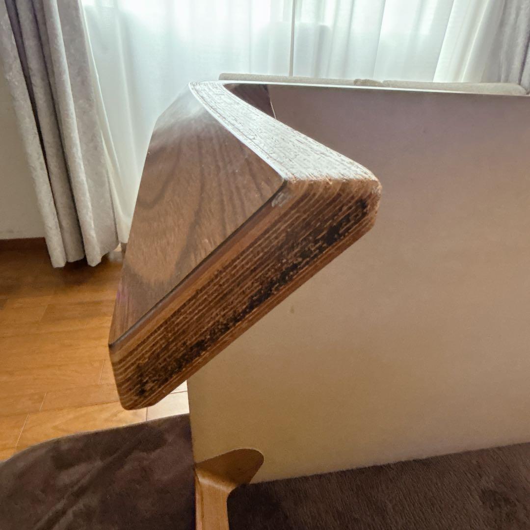 廃番サイズ】TENDO 天童木工 座卓 乾三郎 ケヤキ ローテーブル W150