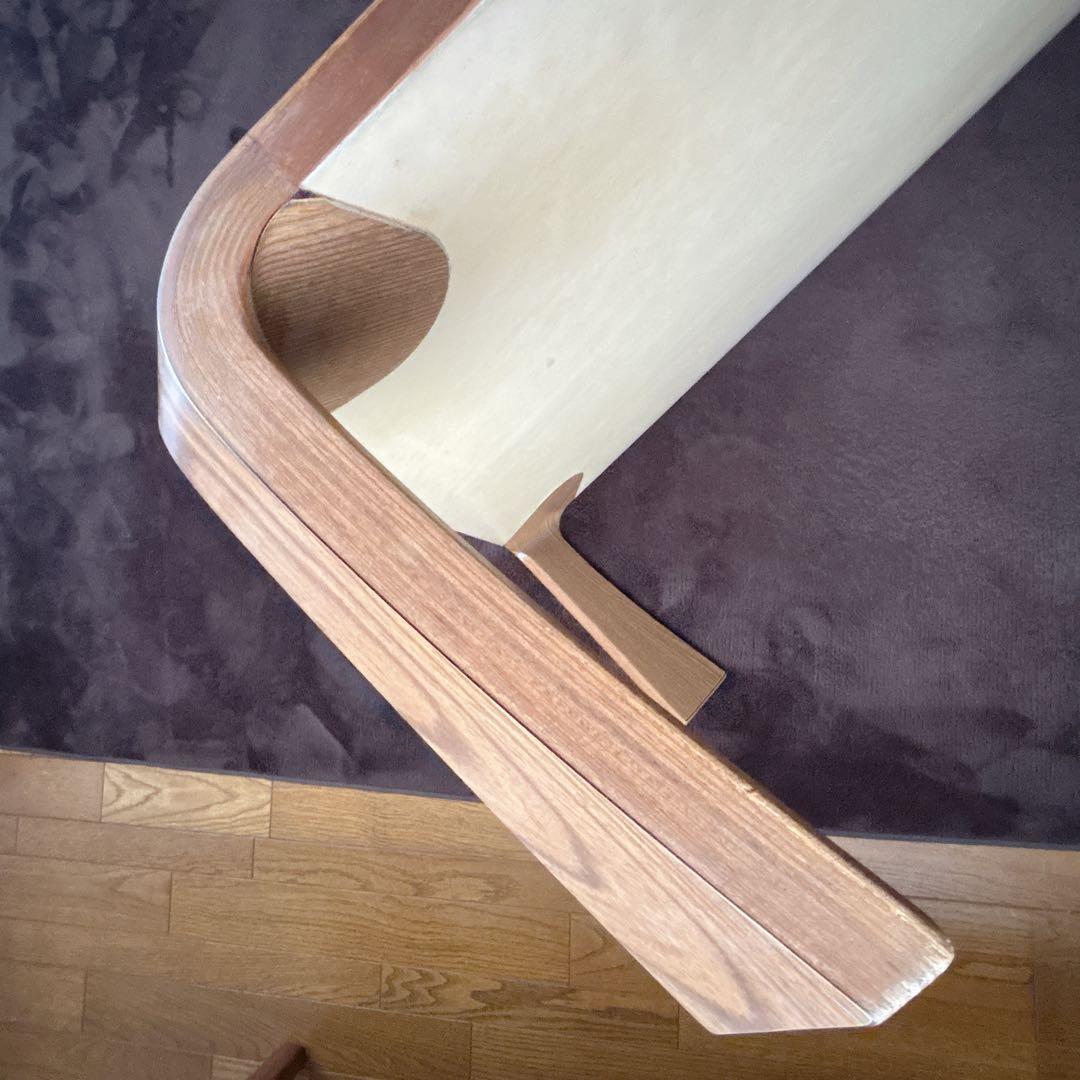 廃番サイズ】TENDO 天童木工 座卓 乾三郎 ケヤキ ローテーブル W150